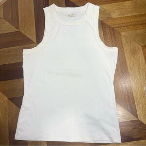 Madewell Cream ribbed Tank Top